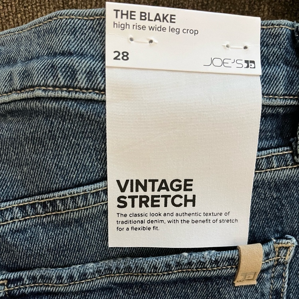 Joe's Jeans The Blake: Piazza Grind Wide Leg High Rise Crop - Picture 7 of 10